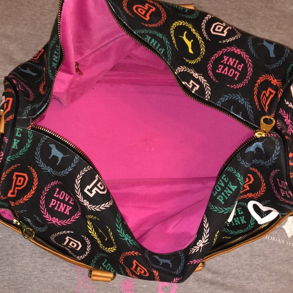 VS PINK Vintage Style Monogram Duffel Bag RARE - Picture 10 of 15